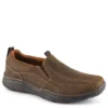 Skechers Mens Dockland Slip On Oxford - Brown -Fashion Men Shoe Store US 01 311272 00