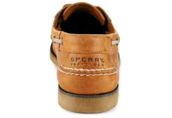 Sperry Mens Leeward Boat Shoe - Tan -Fashion Men Shoe Store US 01 315123 02