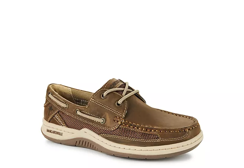 Margaritaville Mens Anchor Boat Shoe - Brown 3 Margaritaville Mens Anchor Boat Shoe - Brown