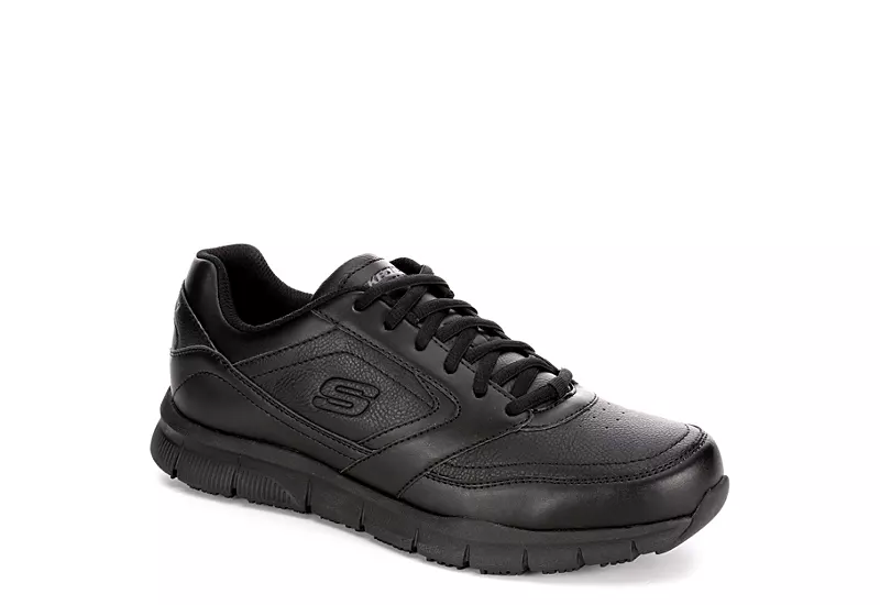Skechers Mens Nampa Slip Resistant Work Shoe - Black 3 Skechers Mens Nampa Slip Resistant Work Shoe - Black