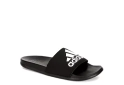 Adidas Mens Adilette Logo Slide Sandal - Black