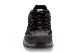 Skechers Mens 77055 Steel Toe Work Shoe - Black -Fashion Men Shoe Store US 01 355057 02