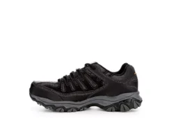 Skechers Mens 77055 Steel Toe Work Shoe - Black -Fashion Men Shoe Store US 01 355057 03