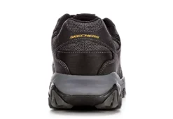 Skechers Mens 77055 Steel Toe Work Shoe - Black -Fashion Men Shoe Store US 01 355057 04