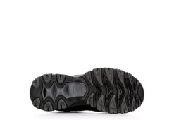 Skechers Mens 77055 Steel Toe Work Shoe - Black -Fashion Men Shoe Store US 01 355057 06