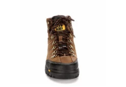 Caterpillar Mens Threshold Waterproof Steel Toe Work Boot - Brown -Fashion Men Shoe Store US 01 355062 02