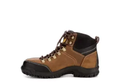 Caterpillar Mens Threshold Waterproof Steel Toe Work Boot - Brown -Fashion Men Shoe Store US 01 355062 03