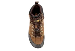 Caterpillar Mens Threshold Waterproof Steel Toe Work Boot - Brown -Fashion Men Shoe Store US 01 355062 05
