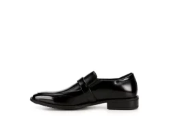 Stacy Adams Mens Abram Moc Toe Bit Slip On Oxford - Black -Fashion Men Shoe Store US 01 420070 03