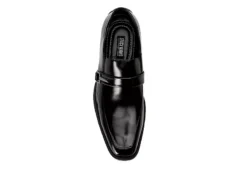 Stacy Adams Mens Abram Moc Toe Bit Slip On Oxford - Black -Fashion Men Shoe Store US 01 420070 05