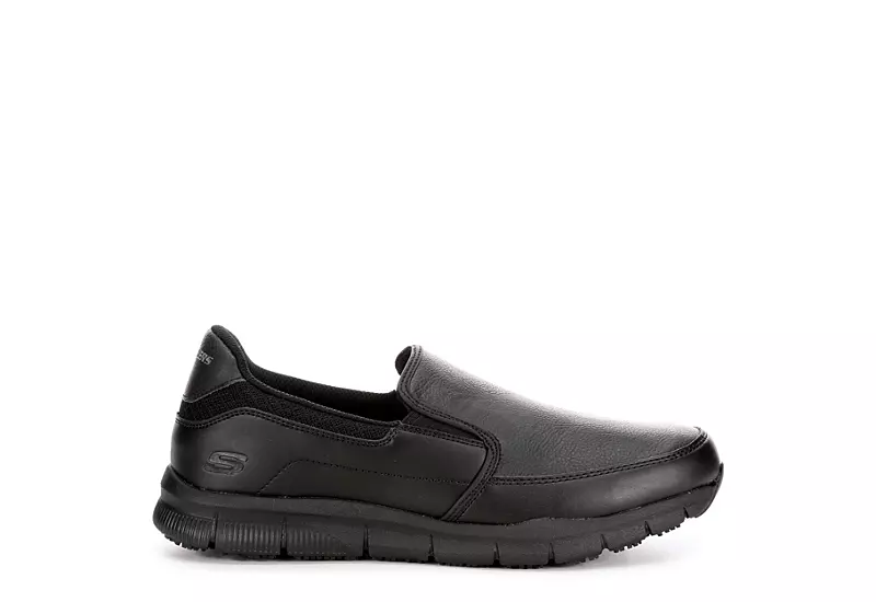 Skechers Mens Nampa-groton Slip Resistant Work Shoe - Black 4 Skechers Mens Nampa-groton Slip Resistant Work Shoe - Black - Image 2