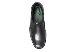 Nunn Bush Mens Bleeker Street Bike Toe Slip On Oxford - Black -Fashion Men Shoe Store US 01 500487 05