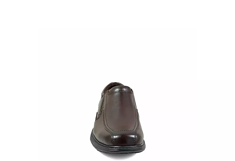 Nunn Bush Mens Bleeker Street Bike Toe Slip On Oxford - Brown 5 Nunn Bush Mens Bleeker Street Bike Toe Slip On Oxford - Brown - Image 3