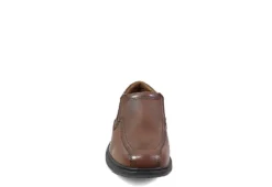 Nunn Bush Mens Bleeker Street Bike Toe Slip On Oxford - Cognac -Fashion Men Shoe Store US 01 500489 02