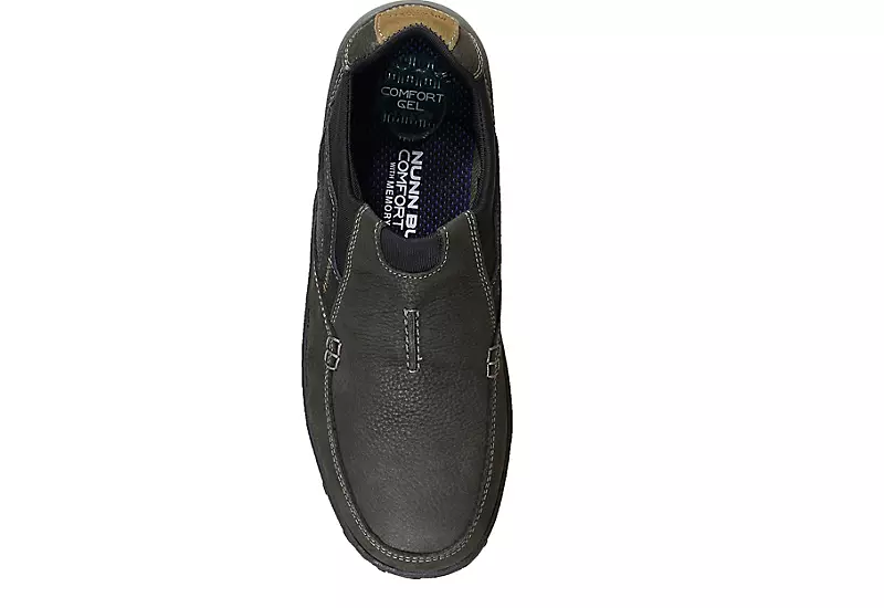 Nunn Bush Mens Quest Moc Toe Slip On Oxford - Dark Grey 8 Nunn Bush Mens Quest Moc Toe Slip On Oxford - Dark Grey - Image 6