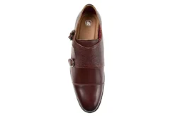 Thomas & Vine Mens Calvin Monk Strap Oxford - Brown -Fashion Men Shoe Store US 01 500744 05