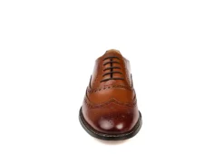Thomas & Vine Mens Franklin Wingtip Oxford - Cognac -Fashion Men Shoe Store US 01 500761 02