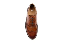 Thomas & Vine Mens Franklin Wingtip Oxford - Cognac -Fashion Men Shoe Store US 01 500761 05