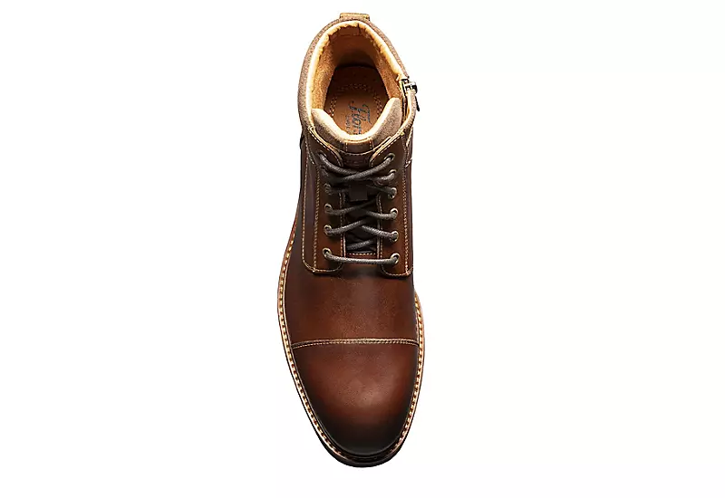 Florsheim Mens Lodge Cap Toe Lace-up Boot - Chestnut 8 Florsheim Mens Lodge Cap Toe Lace-up Boot - Chestnut - Image 6