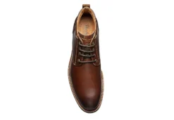Florsheim Mens Lodge Plain Toe Chukka Boot - Chestnut -Fashion Men Shoe Store US 01 500784 05