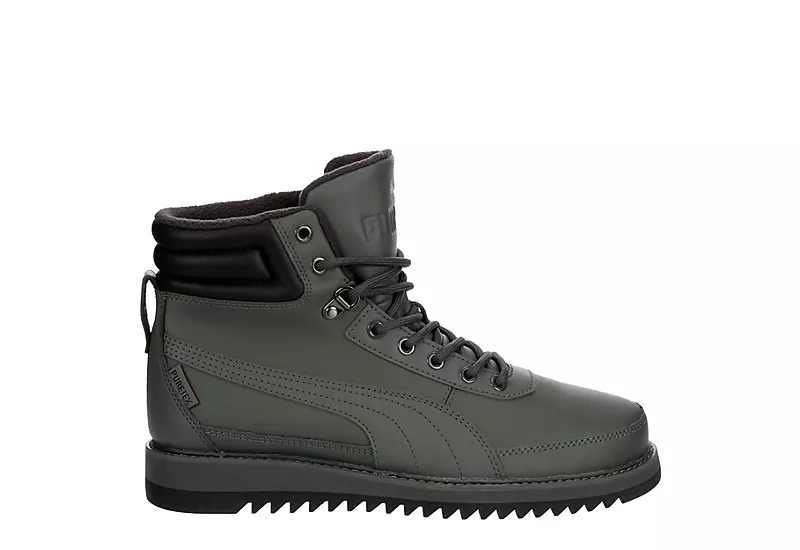 Puma Mens Desierto V2 Lace-up Boot - Grey 4 Puma Mens Desierto V2 Lace-up Boot - Grey - Image 2