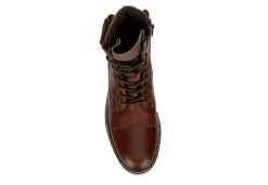 Franco Fortini Mens Wyatt Lace-up Boot - Brown -Fashion Men Shoe Store US 01 501325 05