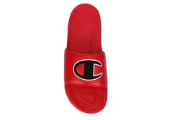 Champion Mens Mega Slide Big C Slide Sandal - Red -Fashion Men Shoe Store US 01 501350 05