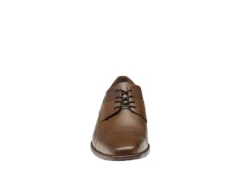 Johnston & Murphy Mens Archer Cap Toe Oxford - Cognac -Fashion Men Shoe Store US 01 501386 02