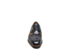 Stacy Adams Mens Palmer Plain Toe Medallion Oxford - Navy 11 Stacy Adams Mens Palmer Plain Toe Medallion Oxford - Navy -Fashion Men Shoe Store US 01 501554 02