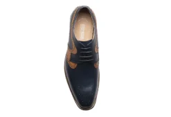 Stacy Adams Mens Palmer Plain Toe Medallion Oxford - Navy 14 Stacy Adams Mens Palmer Plain Toe Medallion Oxford - Navy -Fashion Men Shoe Store US 01 501554 05