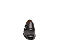 Stacy Adams Mens Torrance Plain Toe Double Monk Strap Oxford - Black -Fashion Men Shoe Store US 01 501558 02