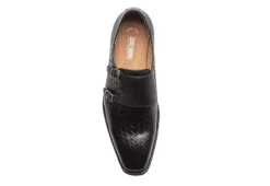 Stacy Adams Mens Torrance Plain Toe Double Monk Strap Oxford - Black -Fashion Men Shoe Store US 01 501558 05