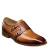 Stacy Adams Mens Torrance Plain Toe Double Monk Strap Oxford - Cognac -Fashion Men Shoe Store US 01 501559 00