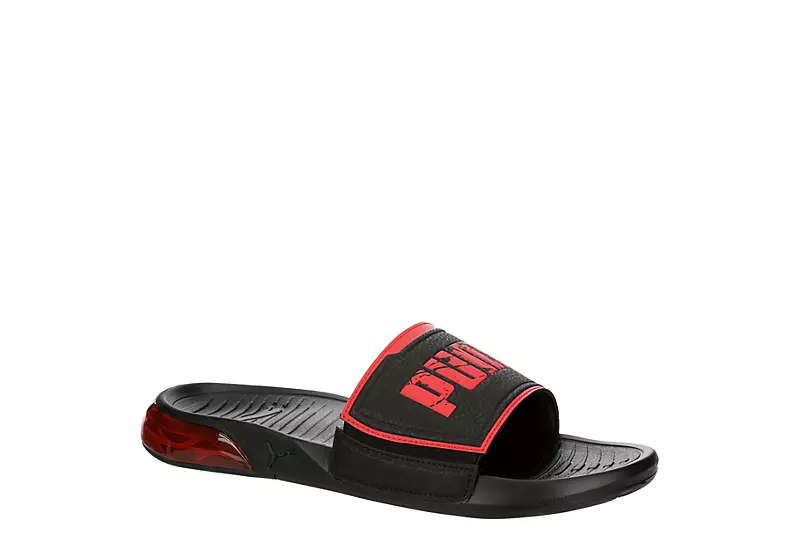 Puma Mens Viz Tech Slide Sandal - Black 3 Puma Mens Viz Tech Slide Sandal - Black