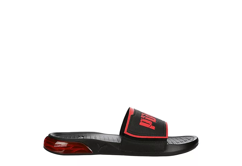 Puma Mens Viz Tech Slide Sandal - Black 4 Puma Mens Viz Tech Slide Sandal - Black - Image 2