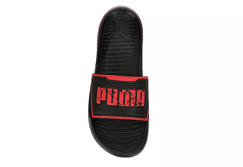 Puma Mens Viz Tech Slide Sandal - Black 8 Puma Mens Viz Tech Slide Sandal - Black - Image 6