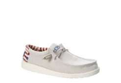 Heydude Mens Wally Slip On Sneaker - White