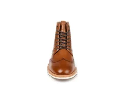 Thomas & Vine Mens Enzzo Lace-up Boot - Cognac -Fashion Men Shoe Store US 01 501620 02