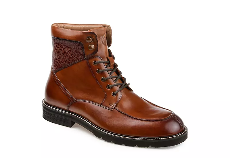 Thomas & Vine Mens Lowry Lace-up Boot - Brown 3 Thomas & Vine Mens Lowry Lace-up Boot - Brown