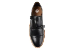 Thomas & Vine Mens Ransom Monk Strap Oxford - Black -Fashion Men Shoe Store US 01 501656 05