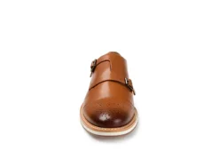 Thomas & Vine Mens Ransom Monk Strap Oxford - Cognac -Fashion Men Shoe Store US 01 501657 02