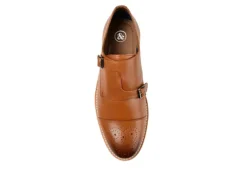 Thomas & Vine Mens Ransom Monk Strap Oxford - Cognac -Fashion Men Shoe Store US 01 501657 05