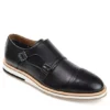 Thomas & Vine Mens Thatcher Monk Strap Oxford - Black -Fashion Men Shoe Store US 01 501670 00