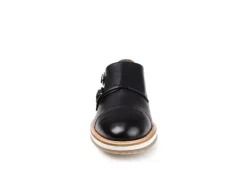 Thomas & Vine Mens Thatcher Monk Strap Oxford - Black -Fashion Men Shoe Store US 01 501670 02