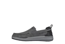 Skechers Mens Arch Fit Melo Slip On Sneaker - Grey -Fashion Men Shoe Store US 01 501696 02