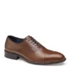 Johnston & Murphy Mens Stockton Cap Toe Oxford - Dark Tan -Fashion Men Shoe Store US 01 502049 00