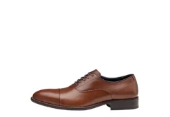 Johnston & Murphy Mens Stockton Cap Toe Oxford - Dark Tan -Fashion Men Shoe Store US 01 502049 03