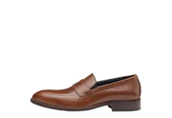 Johnston & Murphy Mens Stockton Penny Loafer Oxford - Dark Tan -Fashion Men Shoe Store US 01 502051 03
