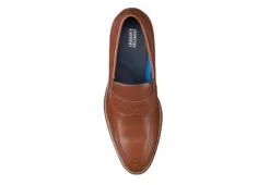 Johnston & Murphy Mens Stockton Penny Loafer Oxford - Dark Tan -Fashion Men Shoe Store US 01 502051 05