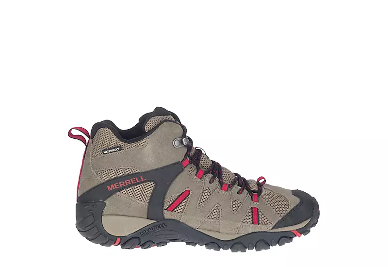 Merrell Mens Deverta 2 Waterproof Mid Hiking Boot - Tan 4 Merrell Mens Deverta 2 Waterproof Mid Hiking Boot - Tan - Image 2
